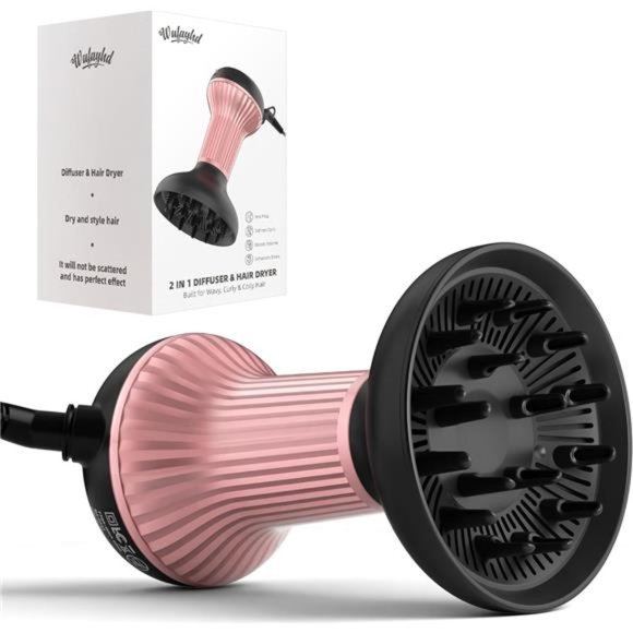Diffuser Hair Dryer for Curly Hair: Professional 2 in 1 Diffuser & Hair Dryers - Picture 1 of 7